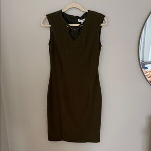 Calvin Klein Olive Green Mini Dress